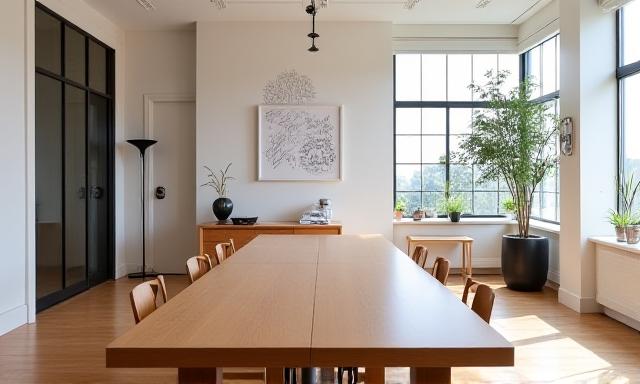 Modern minimal consulting studio in New York